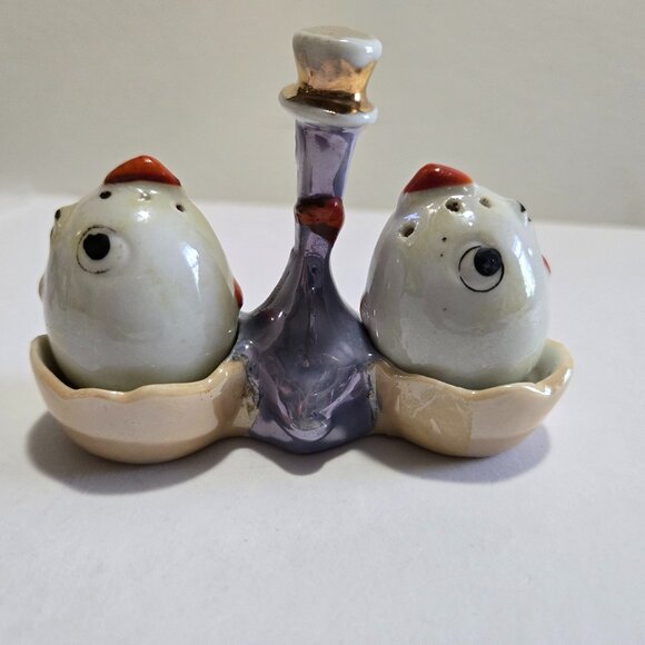 Vintage Lusterware Salt & Pepper Shaker Set - Picture 2 of 12